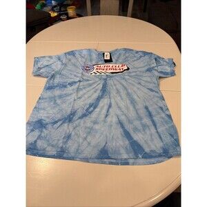 AAA Auto Club Speedway Y2K Tee Blue Tie Dye NASCAR XL